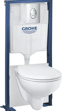 Grohe Pack WC suspendu sans bride sortie horizontale Solido Bau Air