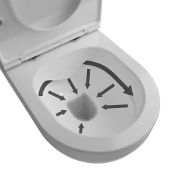 GoodHome Pack WC suspendu sans bride Cavally* Wc Suspendu
