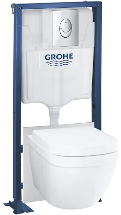 Grohe Pack WC suspendu universel sans bride, Solido Triple Vortex* Wc Suspendu