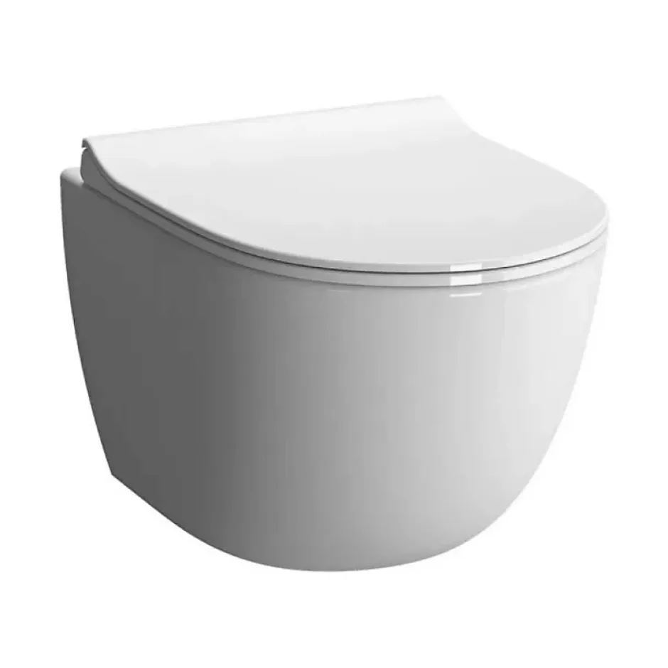 Vitra Pack WC suspendu Sento blanc + bâti autoportant V-Fix Core + Plaque Round Blanche