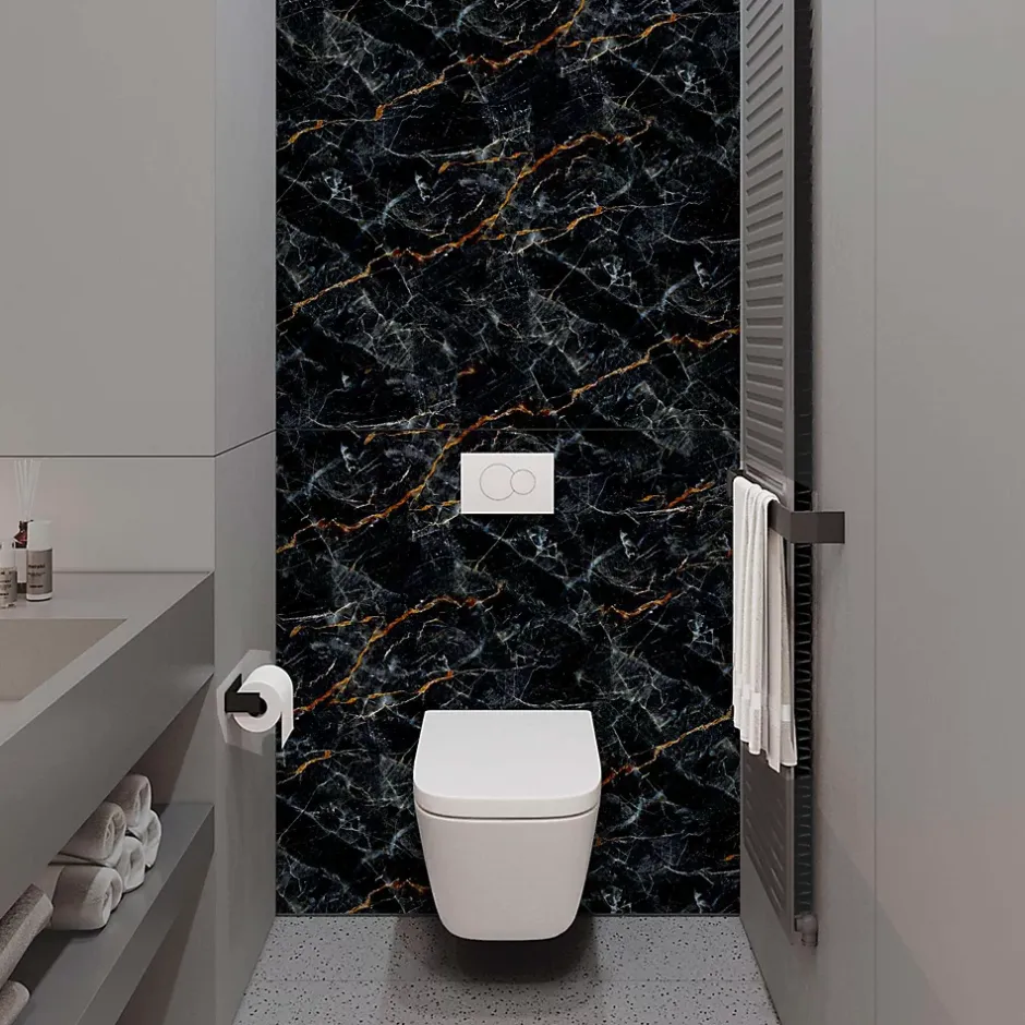 Kobert-in Panneau d'habillage pour bâti,support WC suspendu, 1200x1200x4 mm, finition Marbre, Promise KOBERT,IN* Wc Suspendu