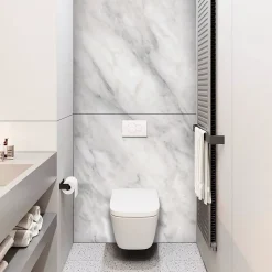 Kobert-in Panneau d'habillage pour bâti,support WC suspendu, 1200x1200x4 mm, finition Marbre Gris, Versilla KOBERT,IN