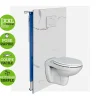 Kobert-in Panneau d'habillage pour bâti,support WC suspendu, 1200x1200x4 mm, finition Marbre Blanc, Mud KOBERT,IN* Wc Suspendu