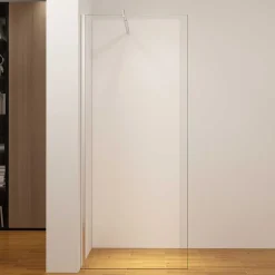 AICA Sanitaire Panneau mural de douche Blanc 80 x 210 cm mural aluminium avec 1 profile - Étanche, durable et facile à nettoyer