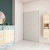 AICA Sanitaire Panneau mural de douche Béton gris 90x210cm,Panneaux muraux salle de bain habillage mural aluminium
