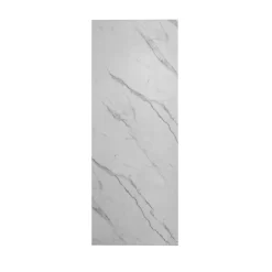 AICA Sanitaire Panneau mural de douche effet blanc marbre 80 x 210 cm mural aluminium - Étanche, durable et facile à nettoyer