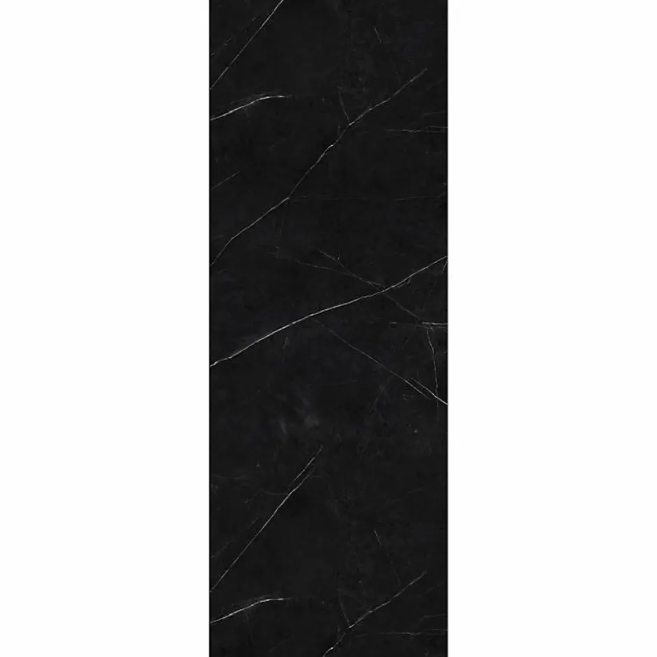 Decoon Panneau Mural Douche SPC/PVC Décor Marbre Noir satiné - 90x260cm - 2,34M²* Panneau Mural De Salle De Bains