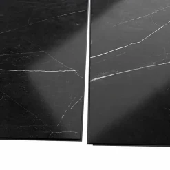 Decoon Panneau Mural Douche SPC/PVC Décor Marbre Noir satiné - 90x260cm - 2,34M²* Panneau Mural De Salle De Bains