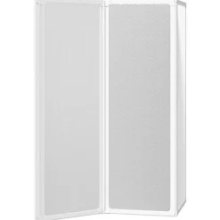 Vidaxl Pare baignoire à 3 volets rétractables (117x120 cm - Blanc)