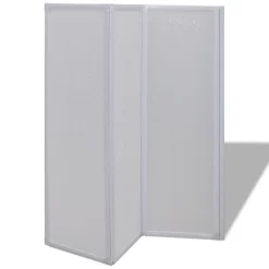 Vidaxl Pare baignoire à 3 volets rétractables (141x132 cm - Blanc)* Pare-Baignoire