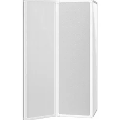 Vidaxl Pare baignoire à 3 volets rétractables (141x132 cm - Blanc)* Pare-Baignoire