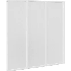 Vidaxl Pare baignoire à 3 volets rétractables (141x132 cm - Blanc)* Pare-Baignoire