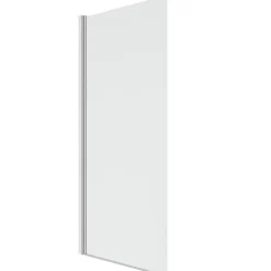 IDMarket Pare baignoire 1 volet 70x120 cm avec profilé en aluminium argenté