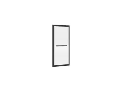 Vente-unique Pare baignoire coulissant noir mat avec porte serviette - 100x140 cm - WAIMEA* Pare-Baignoire