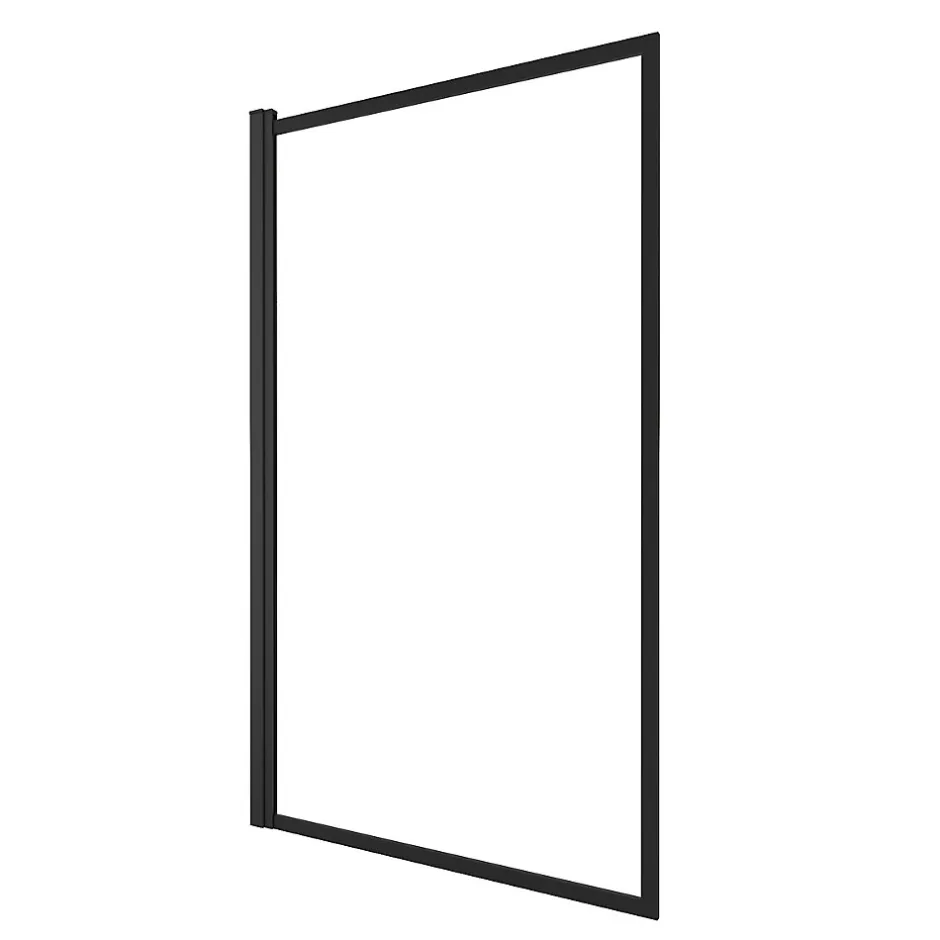 Galedo Pare baignoire Dark Edge pivotant noir 130 x 75cm