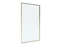 Vente-unique Pare baignoire doré style art déco - 80 x 140 cm - Verre trempé - BRADENTON* Pare-Baignoire