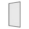 Vente-unique Pare baignoire noir mat style industriel - 80 x 140 cm - Verre trempé - BRADENTON* Pare-Baignoire