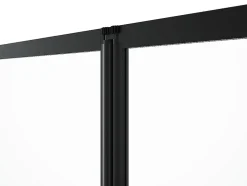 Vente-unique Pare baignoire pliant en métal style atelier - Noir mat - 120 x 140 cm - DISTRICT* Pare-Baignoire