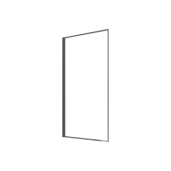 Aurlane Pare Baignoire Rabattable 75x130 cm - Aluminium Gun Metal et Verre Trempé 4 mm* Pare-Baignoire