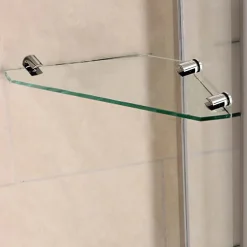 AICA Sanitaire pare baignoire 90x140cm paravent pivotant avec porte-serviette en inox et 2 étagères,5mm verre de sécurit,facile à pose* Pare-Baignoire
