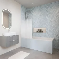 Aurys Pare Bain gauche Mist 1 chromée* Pare-Baignoire