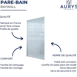 Aurys Pare bain gauche Raywall noir