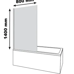 Aurys Pare bain gauche Raywall noir