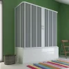 Forte Pare-Baignoire 3 côtés 70x170x70 CM en Pvc accordéon mod. Flex avec ouverture centrale* Pare-Baignoire