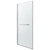 GoodHome Pare-baignoire 1 volet verre transparent anticalcaire Nubia H. 150 x l. 95 cm