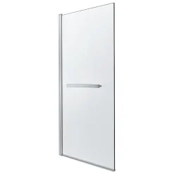 GoodHome Pare-baignoire 1 volet verre transparent anticalcaire Nubia H. 150 x l. 95 cm