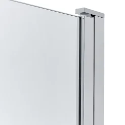 GoodHome Pare-baignoire 1 volet verre transparent anticalcaire Nubia H. 150 x l. 95 cm
