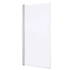 GoodHome Pare-baignoire 1 volet verre transparent anticalcaire Calera H. 140 x l. 85 cm