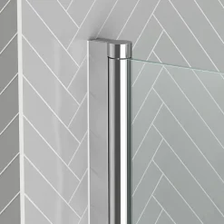 Galedo Pare-baignoire 120 x 70 cm chromé avec porte serviettes Essentiel* Pare-Baignoire