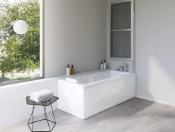 Atelier du bain Pare-baignoire argent 2 volets relevable