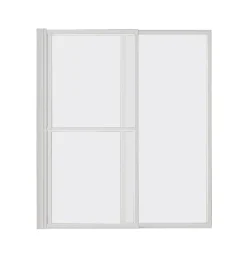 Atelier du bain Pare-baignoire blanc 2 volets relevable