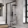 Azura Home Design Pare-baignoire Easy slide black 100x150cm* Pare-Baignoire