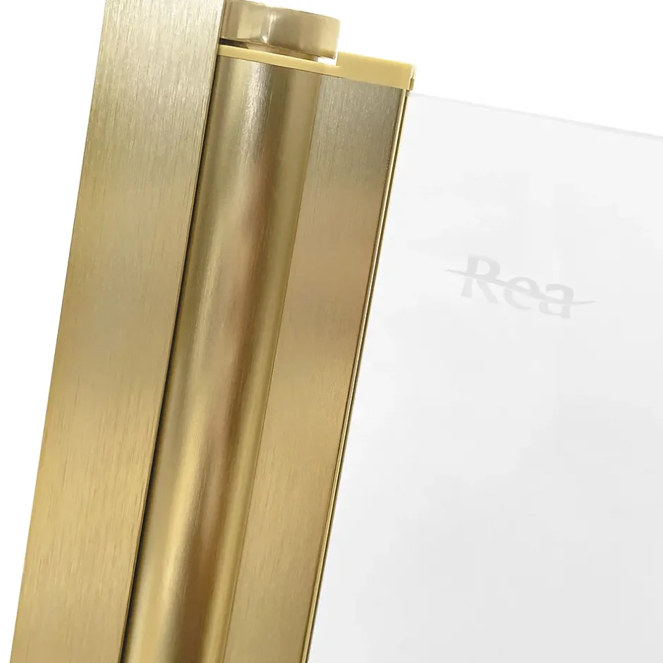 Rea Pare-Baignoire Pliant Agat-2 80 Brushed Gold