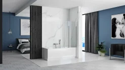 Rea Pare-Baignoire Pliant Agat-2 100* Tablier Et Habillage De Baignoire
