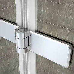 Saniverre Pare-baignoire rabattable BALY en verre 6 mm transparent 140 x 140 cm