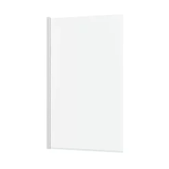 Galedo Pare-baignoire rabattable 140 x 80 cm, profilés alu blanc mat, Essentiel* Pare-Baignoire
