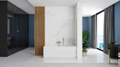 Rea Pare-Baignoire Elegant Brushed Gold 80