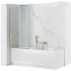 Rea Pare-Baignoire Elegant 70 Gold* Tablier Et Habillage De Baignoire