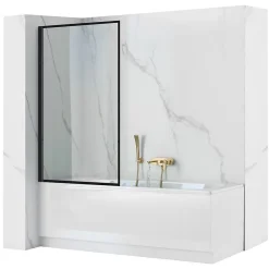 Rea Pare-Baignoire Lagos Fix 80 Black