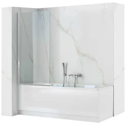 Rea Pare-Baignoire Lagos Fix 80 Chrome* Tablier Et Habillage De Baignoire