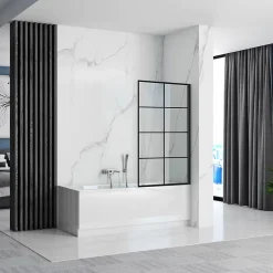 Rea Pare-Baignoire Lagos-1 Fix 80 Black