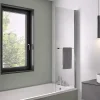 Kinedo Pare-bain fixe Columba 1 volet relevable 75x150 chromé* Pare-Baignoire