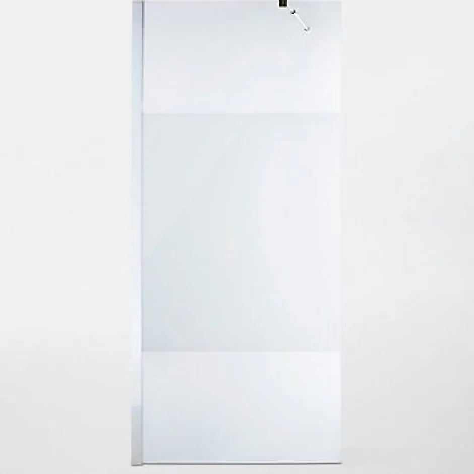 Paroi de douche à l'italienne Cooke & Lewis Onega sérigraphié 90 cm* Paroi De Douche