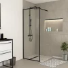 Paroi de douche à l'italienne H.200 x l.80 cm, ép. 6 mm, profilé noir, Galedo Edge* Paroi De Douche