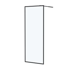 Paroi de douche à l'italienne H.200 x l.80 cm, ép. 6 mm, profilé noir, Galedo Edge* Paroi De Douche