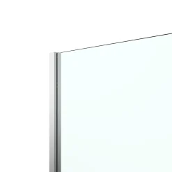 Paroi de douche à l'italienne fixe avec volet l.80+45 x H.195 cm, verre transparent, profilés alu chrome, GoodHome Ledava* Paroi De Douche